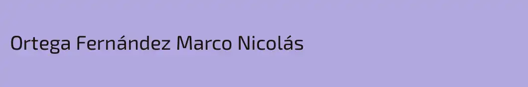 Ortega Fernández Marco Nicolás
